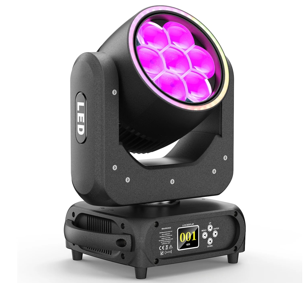 7x40W Bee Eye Beam Wash Halo Effect LED Moving Head